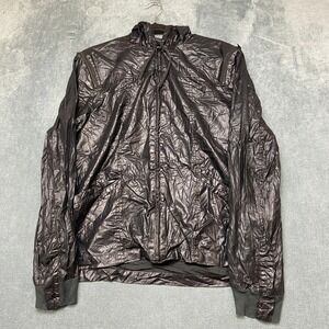 Armani Exchange Jackets Women Large Black Cotton Long Sleeve Full Zip